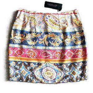 Rachel Zoe Paisley Print Mini Skirt Size 2 NWT